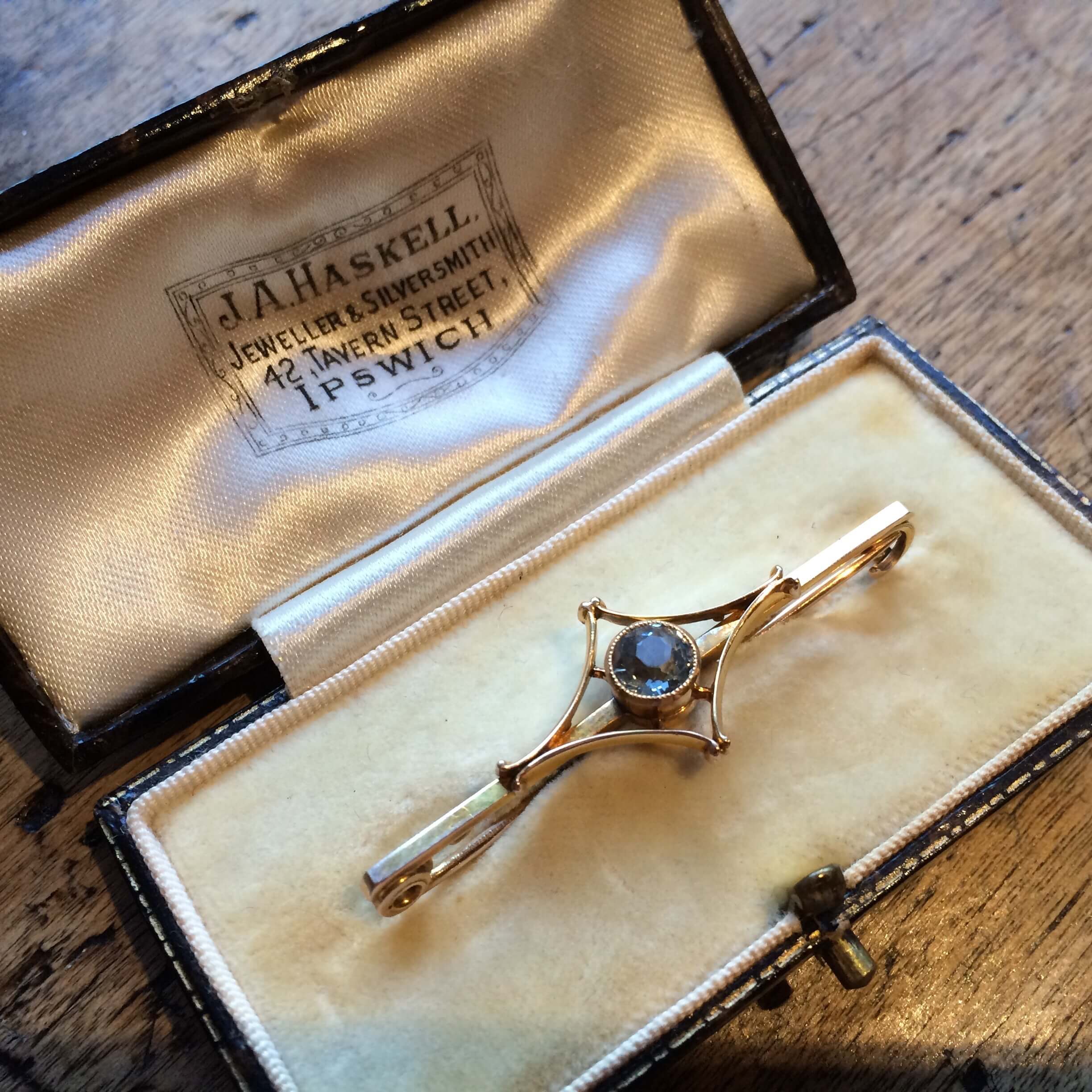 Victorian Aquamarine Brooch